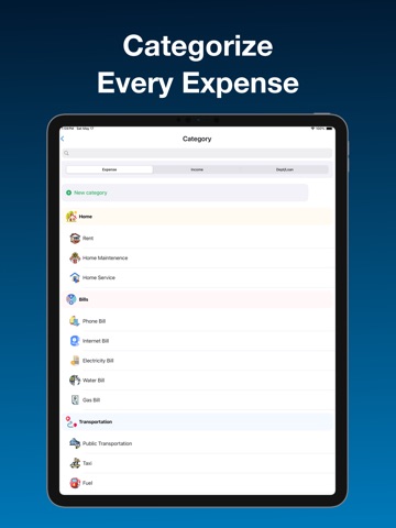 Money Tracker+ Budgeting App iPad screenshot