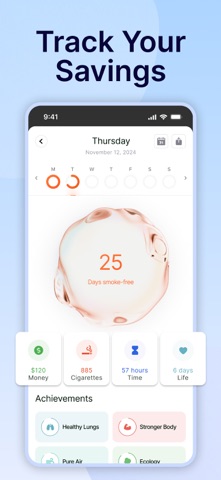 Habit U: Quit Smoking Tracker iPhone screenshot