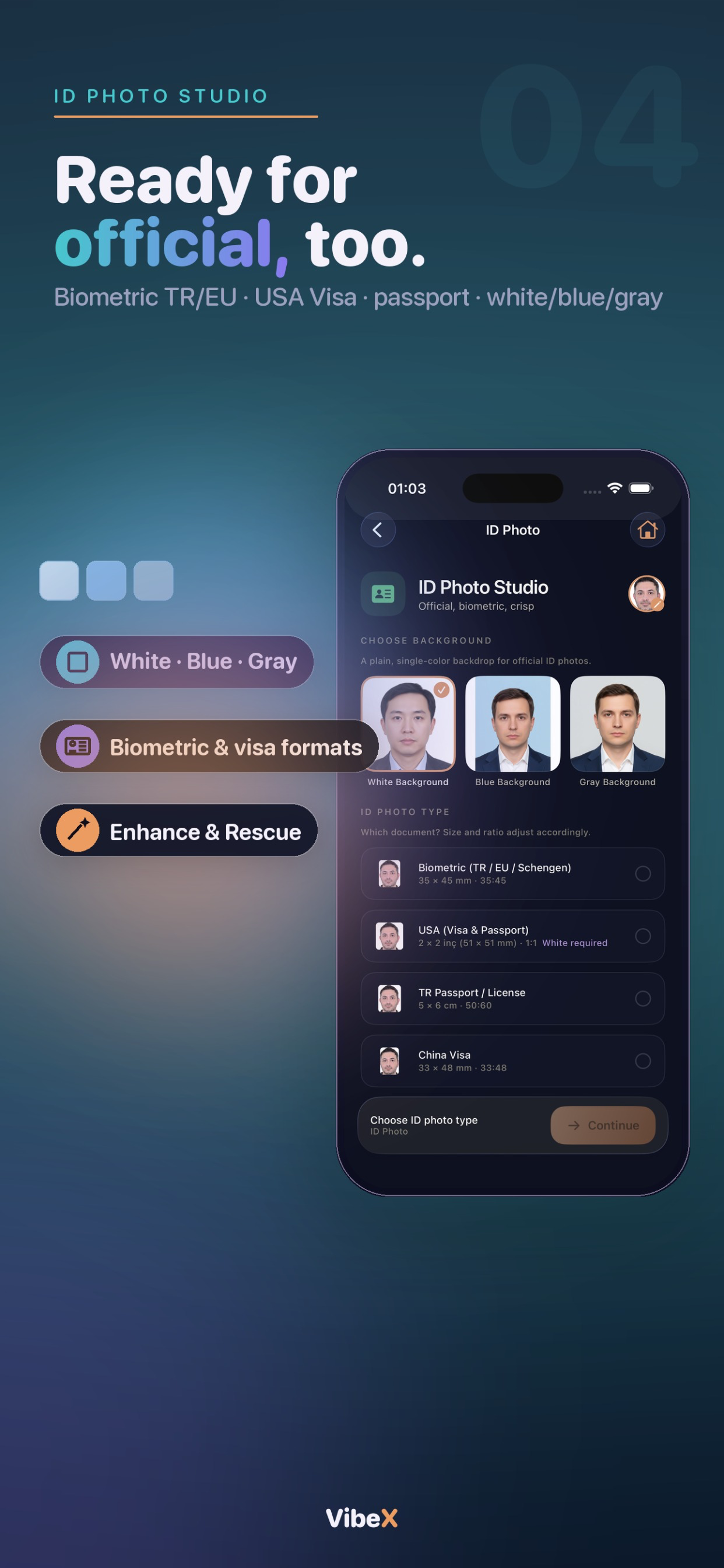VibeX: AI Portrait Studio screenshot 4