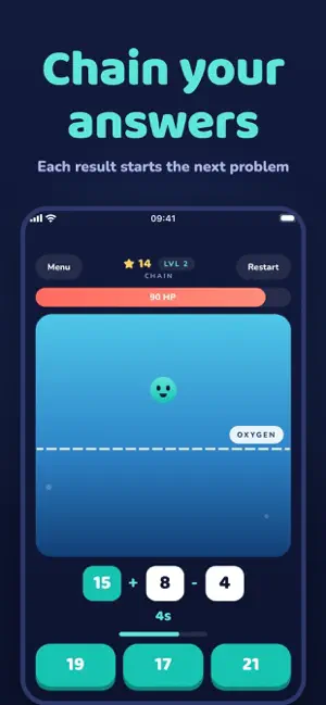 Drowning Math: Mental Math screenshot 4