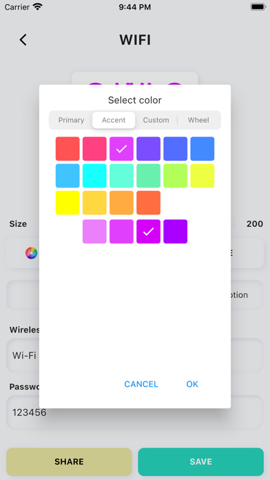 Quick QR Code Creator app screenshot 2
