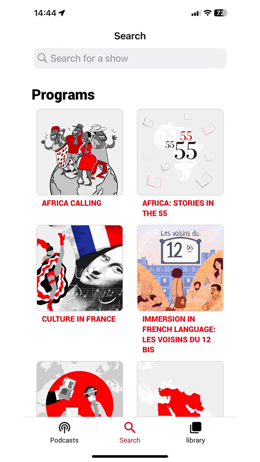 #2. RFI Pure radio (iOS) By: France Medias Monde