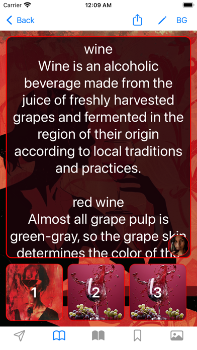 Wine, Beer, Cocktail Info Screenshot