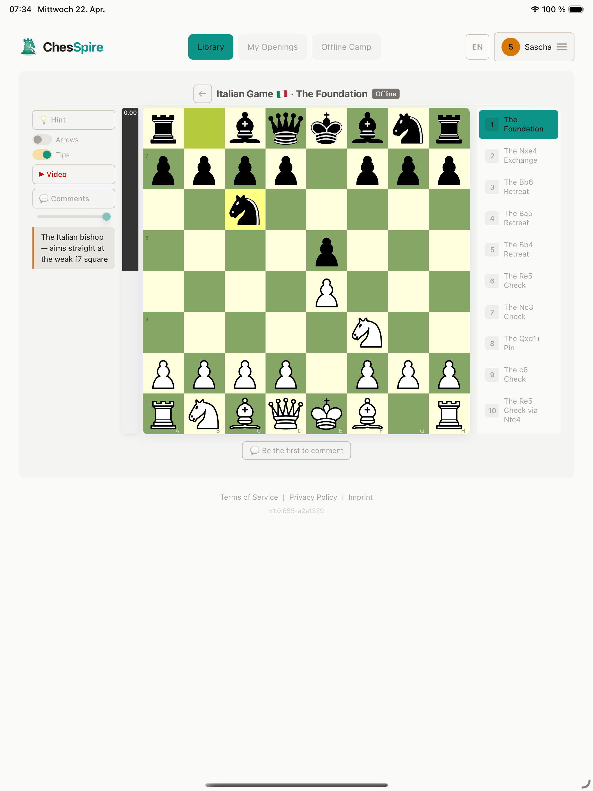 ChesSpire: Chess Openings