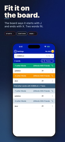 Word Unscrambler & Word Finder iPhone screenshot