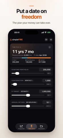 simpleFIRE: FIRE Calculator Screenshot 2 of 7