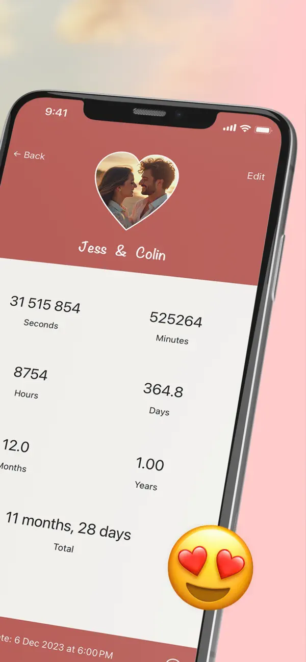 Screenshot #2 pour Compteur d'Amour - Dating