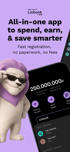 Liobank - Digital Bank iPhone screenshot 1