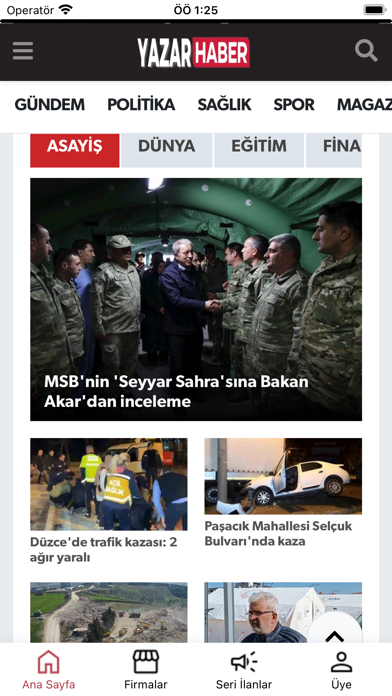 Yazar Haber Screenshot