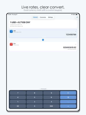 Exchange Rate - Currencies Lab iPad screenshot