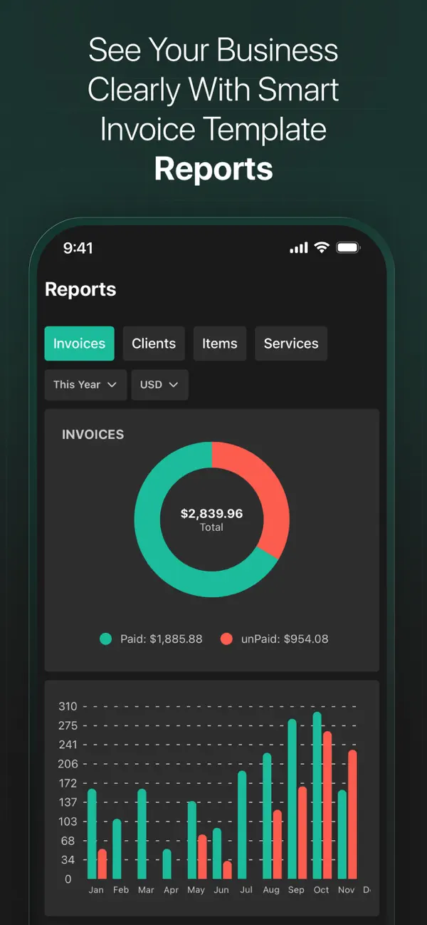 #4. Invoice Template - SnapBill (iOS) Por: rawand saeed