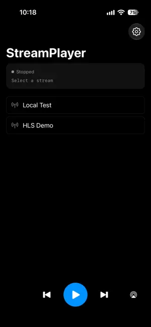 HLS Stream Player screenshot 1