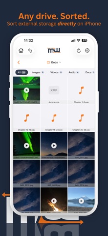 Migiwa: Swipe File Manager screenshot