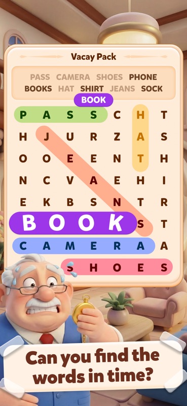 Word Search Hotel screenshot 1