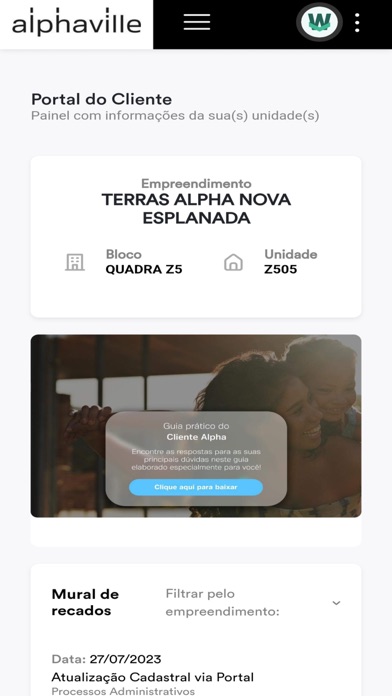 Cliente Alpha Screenshot