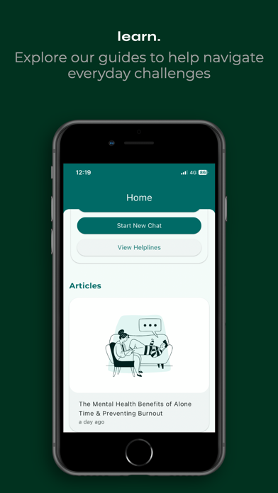 Ava Mind: Mental Health App Screenshot