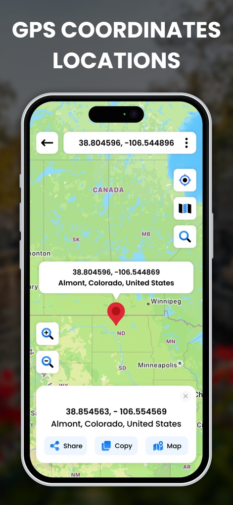 GPS Map Coordinates Locations - 내비게이션 앱 | MWM