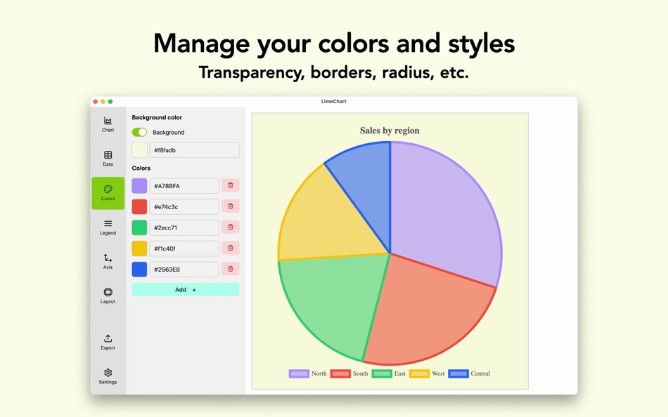 #5. LimeChart (macOS) Podle: Nicolas Liger