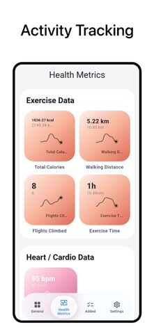 HealthWidget - Steps & Fitness iPhone screenshot