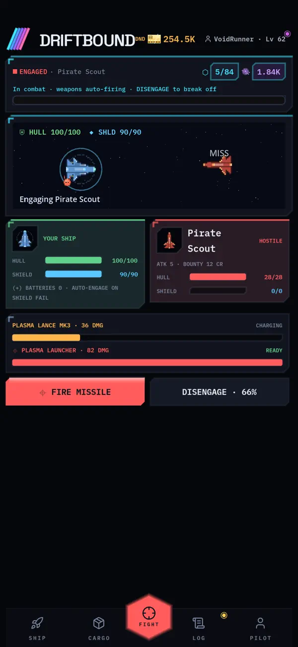 Screenshot #3 pour Driftbound: Idle Space RPG