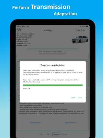 V-Tool OBD Scanner iPad screenshot