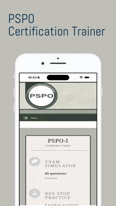 PSPO Certification Trainer Screenshot