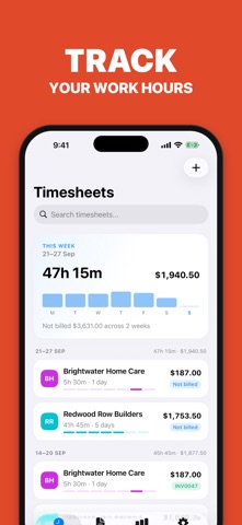 Timesheet & Hours Tracker Screenshot 1 of 6