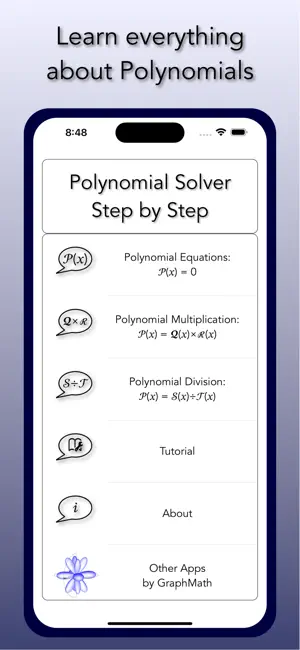 Polynomial Solver Step by Step screenshot 1