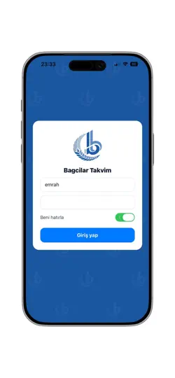Bagcilar Takvim iPhone Ekran Görüntüsü 1
