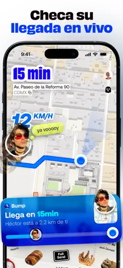 Captura de pantalla de Bump - Mapa Para Amigos en iPhone 3