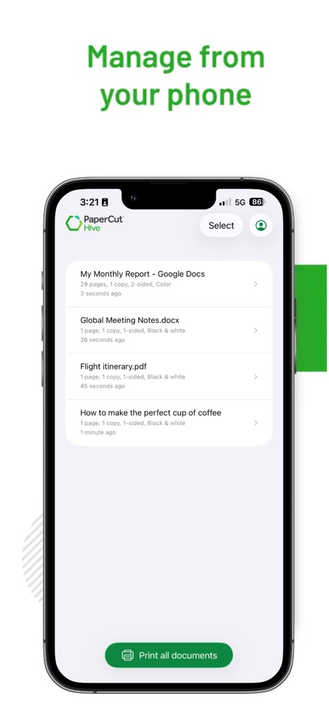 PaperCut Hive - Secure Print - Productivity App | MWM