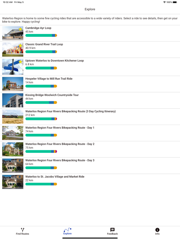 Cycling Guide iPad screenshot 4 - Navigation app