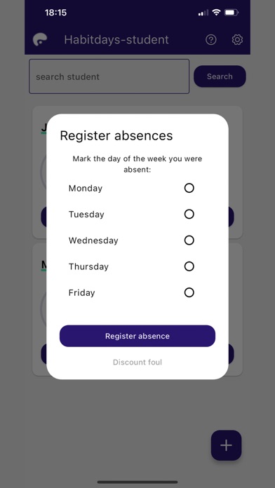 Habitdays-student Screenshot