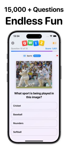 Qwiz - Daily Trivia Challenge iPhone screenshot