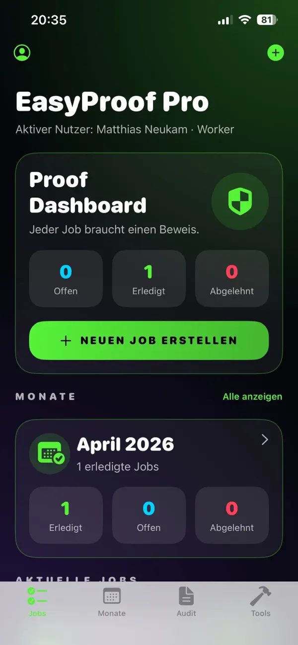 Screenshot #1 pour EasyProof Pro