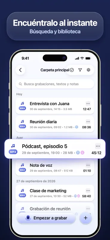 Nota de Voz - Microfono App screenshot 4 of 9