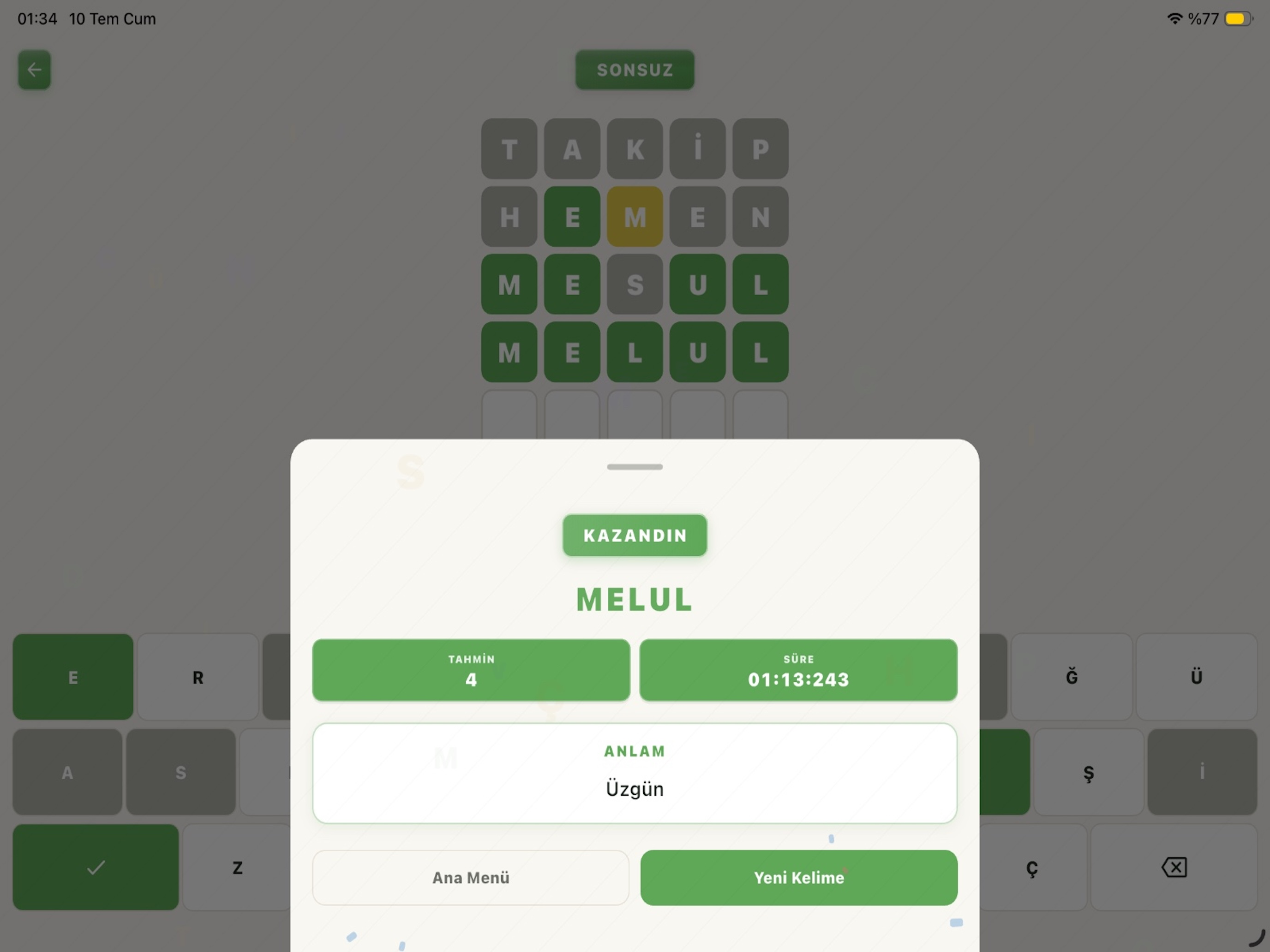 Kelimece TR screenshot 14