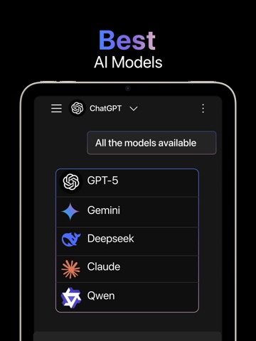AI chatbot assistant - AI chat iPad screenshot