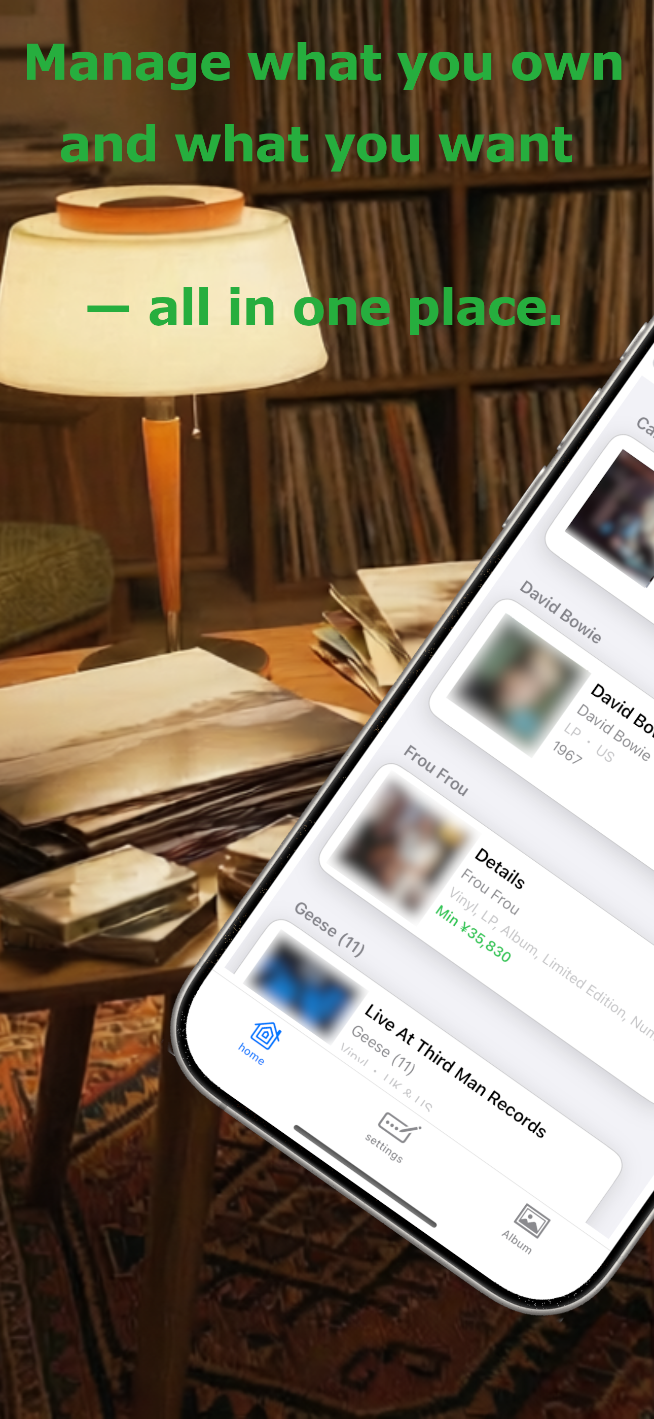 Vinyl & CD Collection Manager