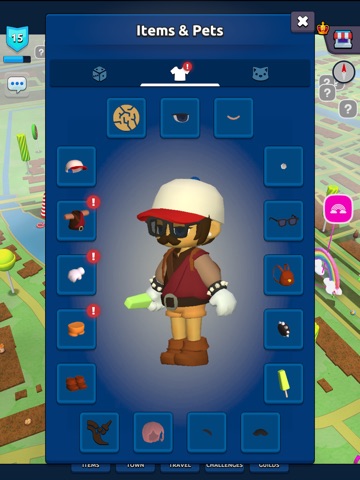 Candy Streets: Cozy GPS Game iPad screenshot