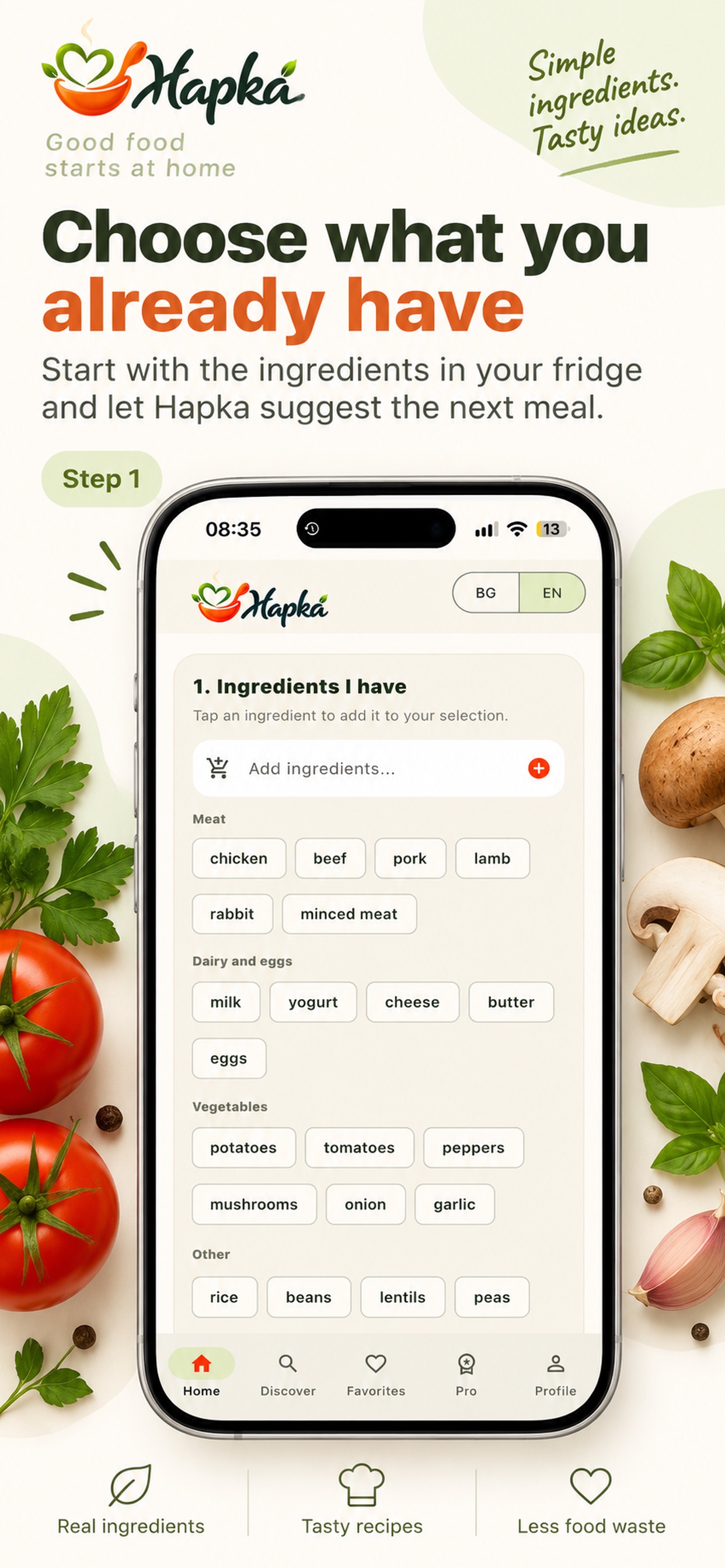 Screenshot 1 of Hapka: Recipes & Meal Plans