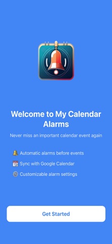 My Calendar Alarms iPhone screenshot