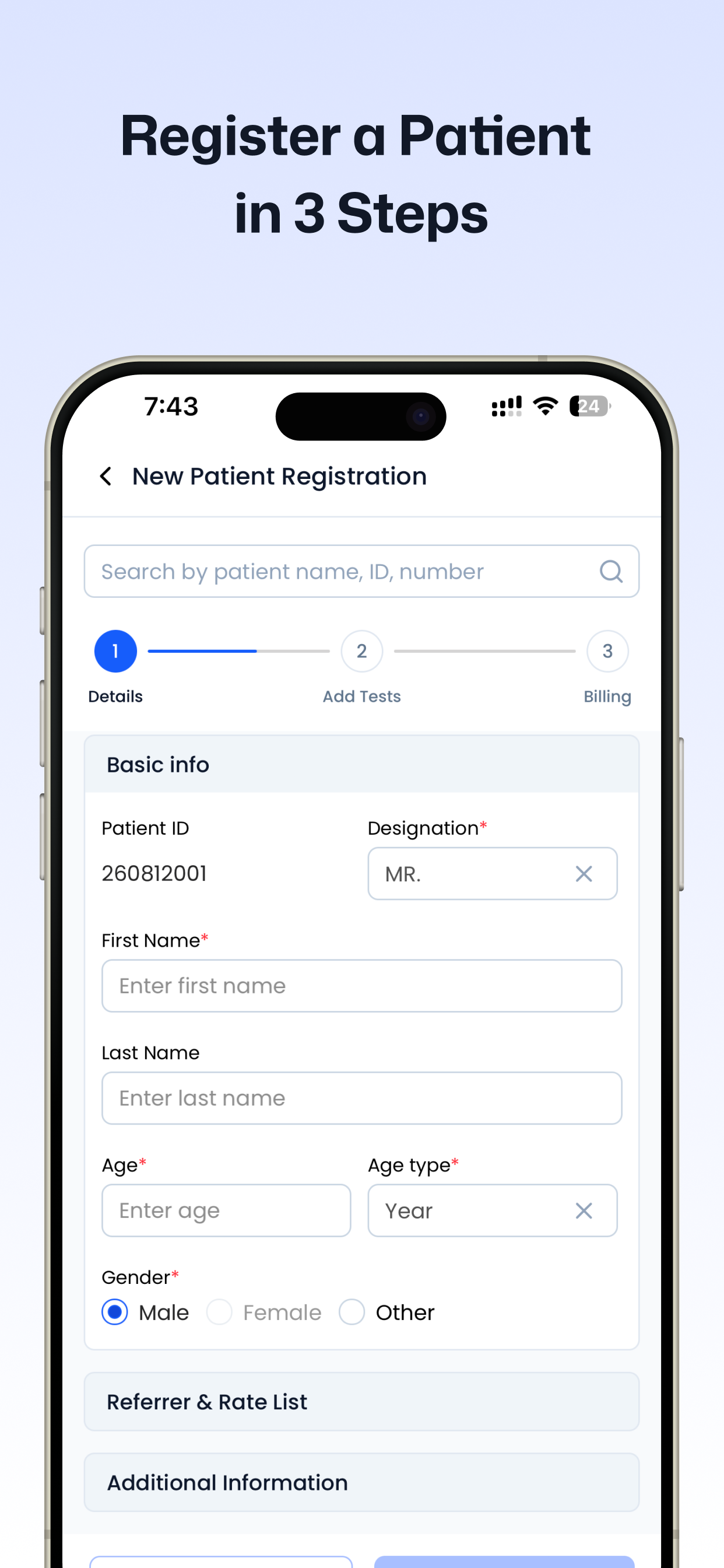 Flabs LIMS – Pathology App screenshot 4