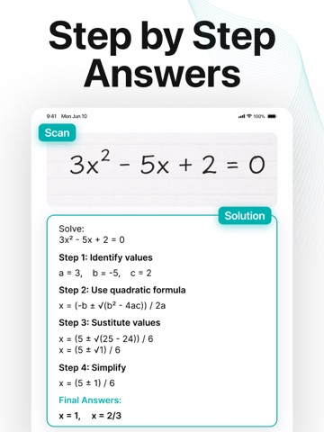 AI Homework Helper & AI Tutor iPad screenshot