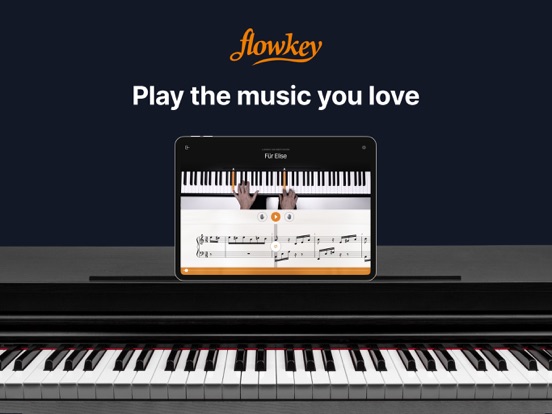 flowkey – Piano leren spelen iPad app afbeelding 1