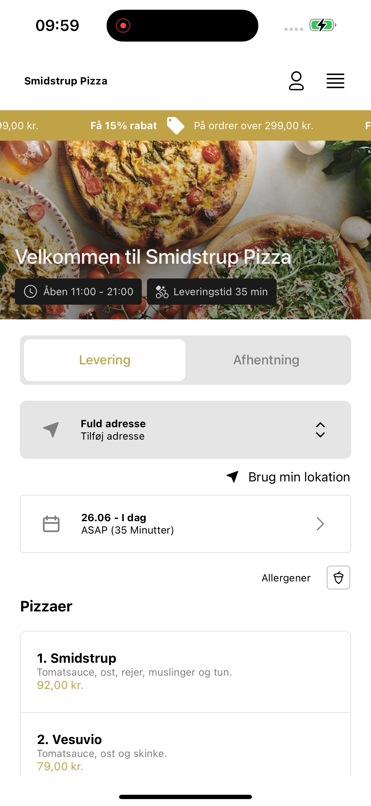 Smidstrup Pizza