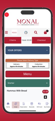 Monal Restaurant London screenshot