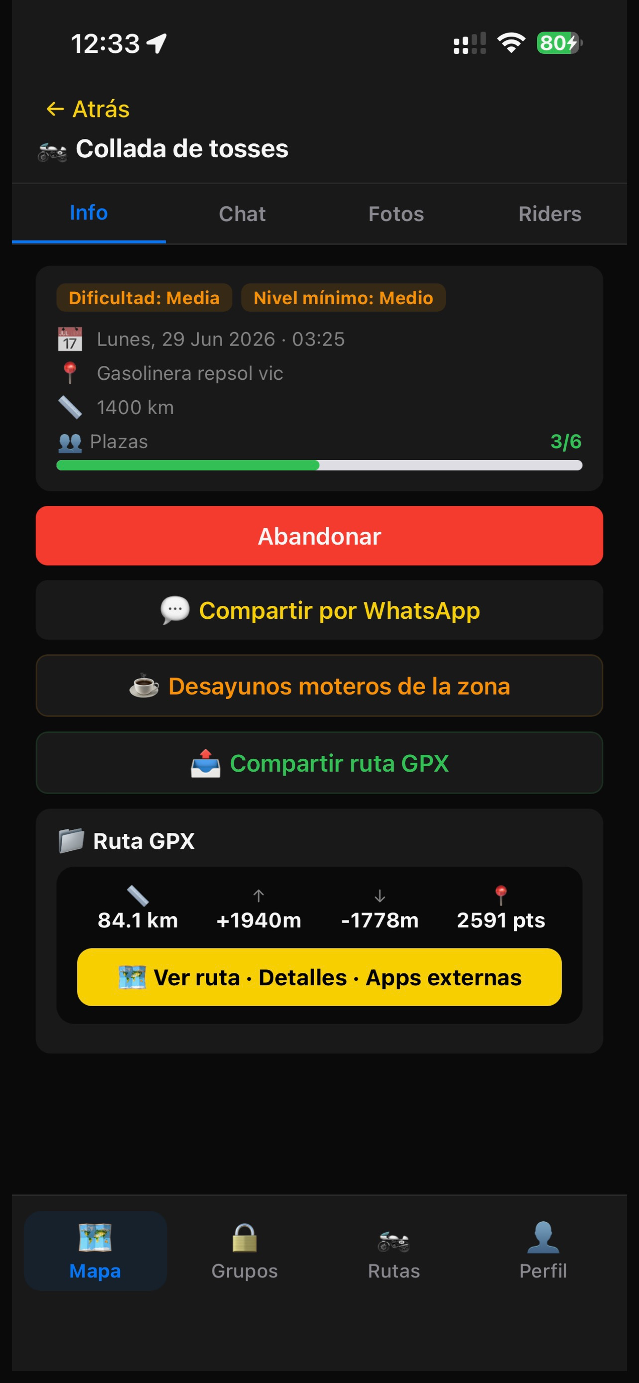 Quedadas Moteras España screenshot 4