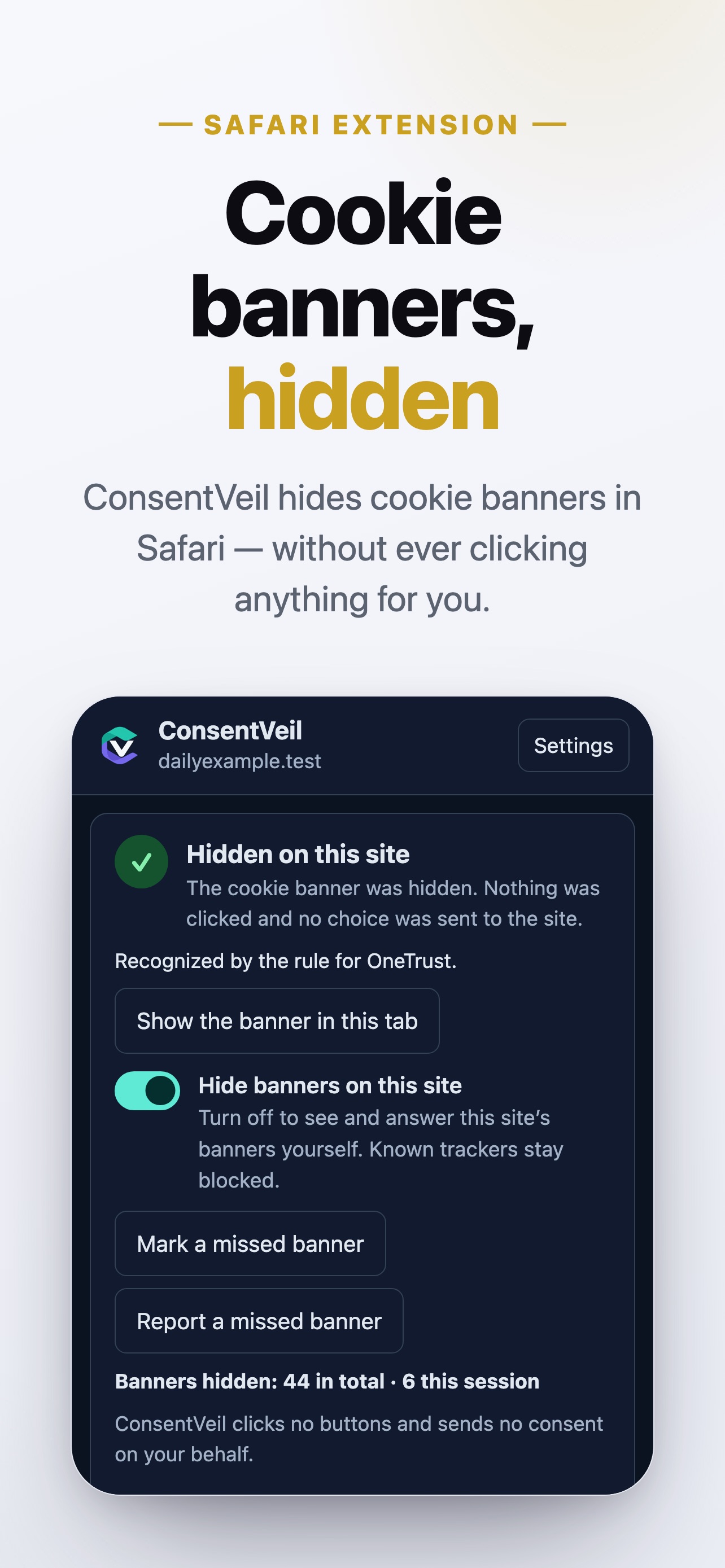 Screenshot 1 of ConsentVeil