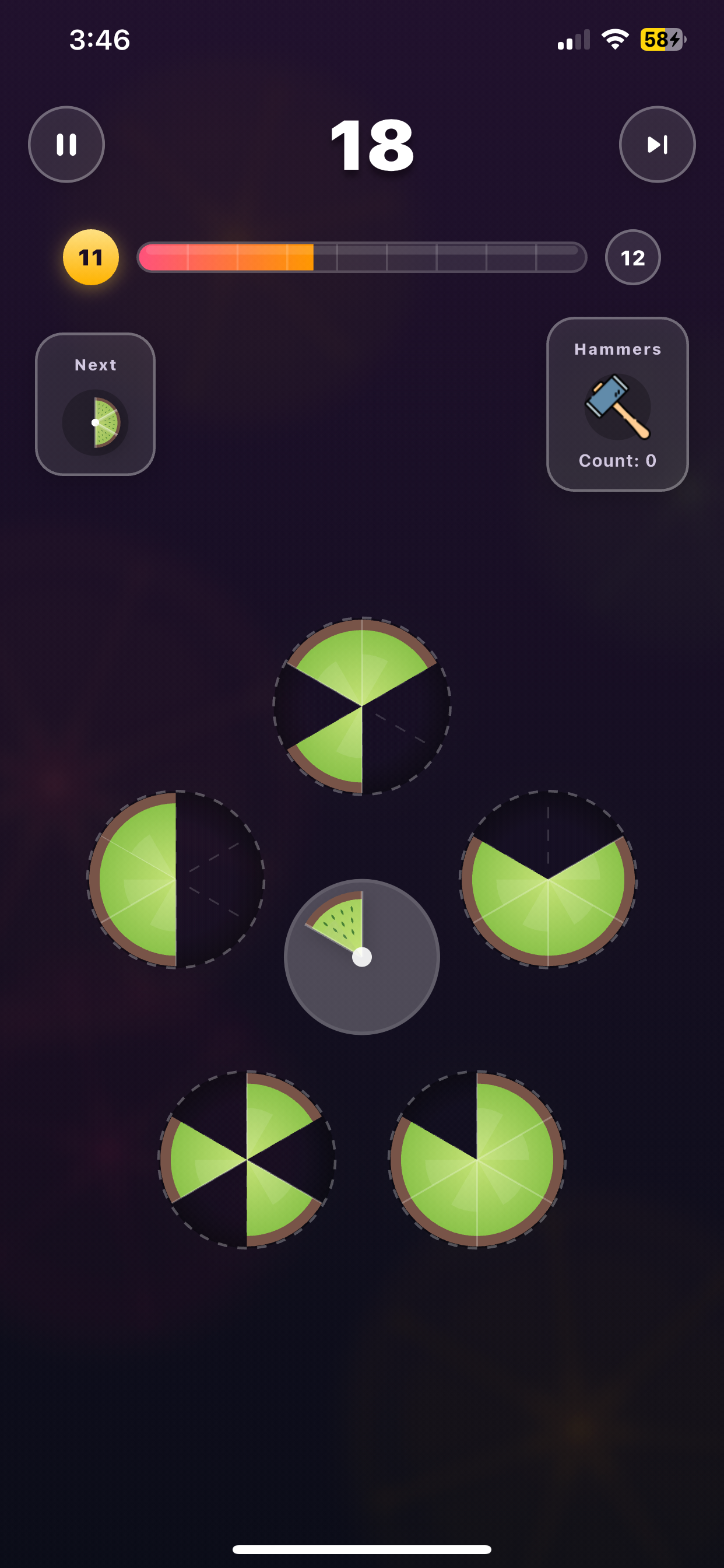 Slice Merge Circle Puzzle screenshot 5